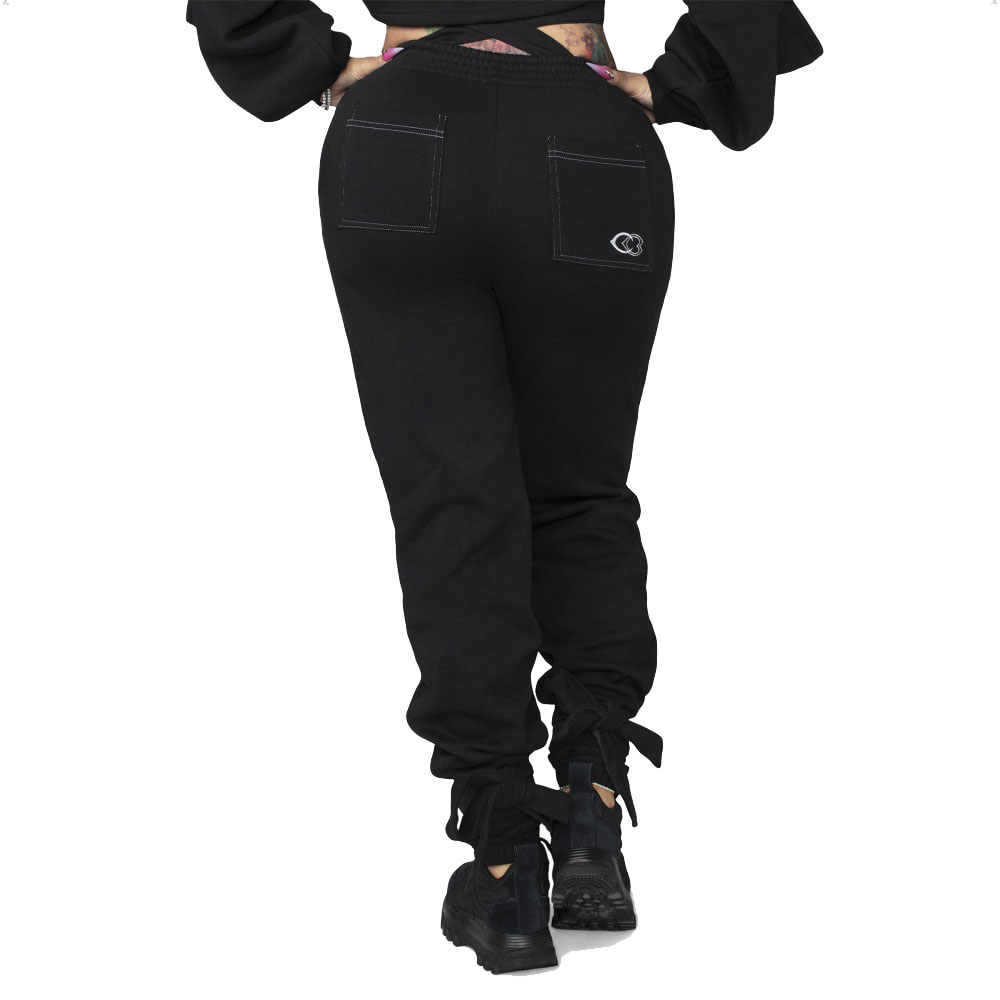 Reebok Lux Slim Cuffed Pants, XSTP, Black : : Clothing